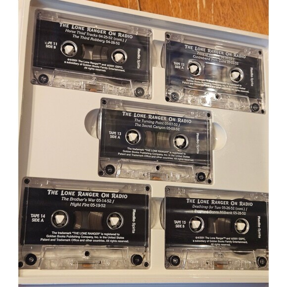 The Lone Ranger on Radio 20 Audio Cassette Tapes 60 Old Time Broadcasts 2001 - Picture 8 of 8